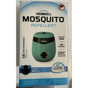 NEW Thermacell Rechargeable Mosquito Repellent E55 Haze 20' Zone Protection